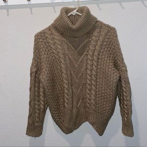 Knit turtle neck sweater